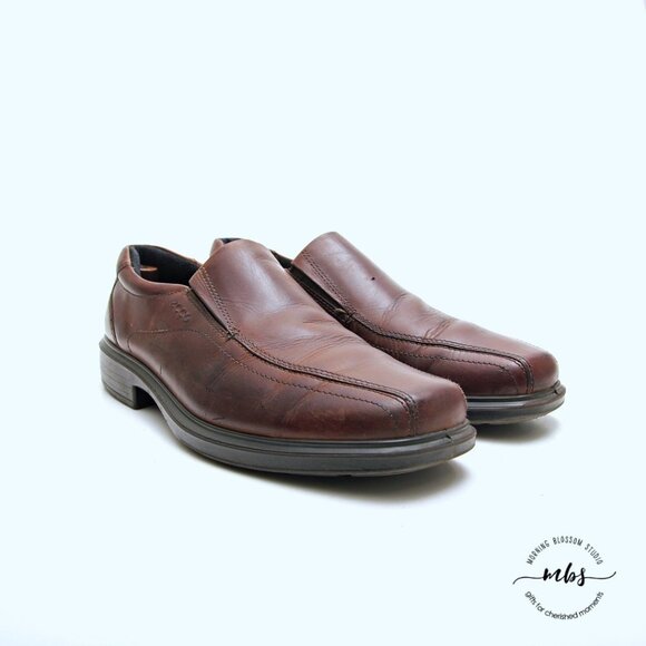 Ecco Helsinki Brown Leather‎ Loafer Slip Ons main image 6